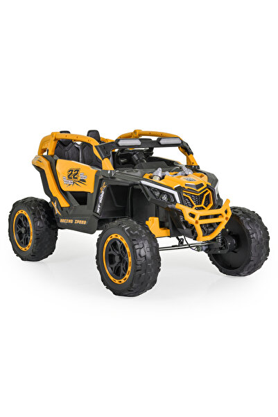 Moni Jeep Electric Copii Kansas 3-8 ani ani, 4 Motoare, 2 Baterii, Telecomandă, Lumini LED si MP3