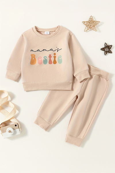ADABEBEK New Season Mamas Bestie Printed 2-Piece Baby Set 24310