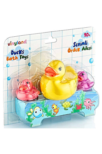 ÇEŞİT SEPETİM Boy's Toy Vinyland Vinyl Duck Family Bath Toys 661778 with Girl's Educational Toy