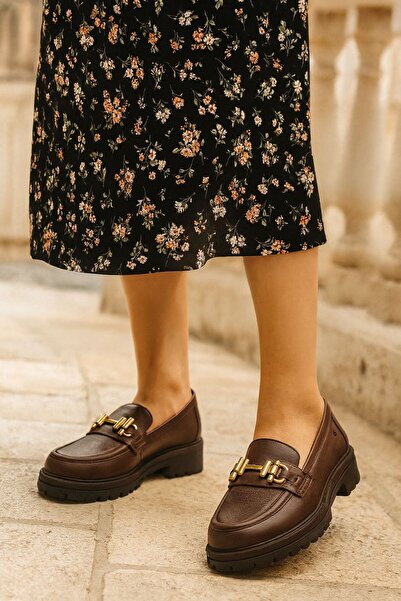 Mammamia Kadın Deri Loafer Ayakkabı D25KA-3195