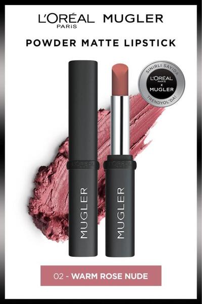 L'Oreal Paris Mugler Powder Matte Lipstick 02