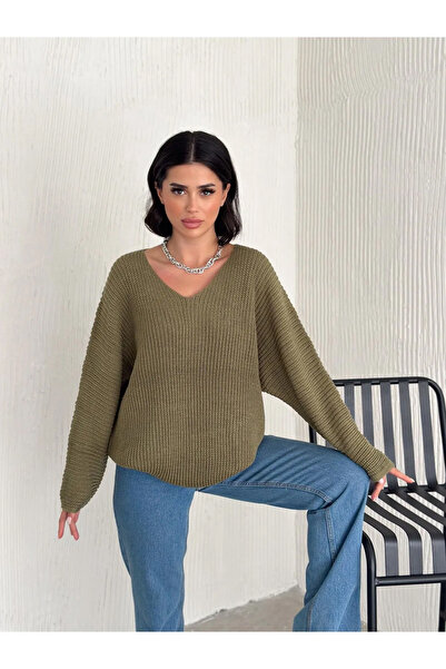 Reein V-Neck Thessaloniki Knit Oversize Knitwear Sweater