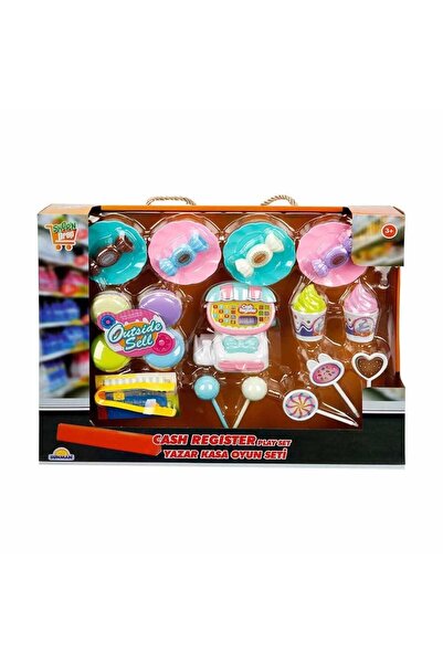 NEWBRENDHOME Öğretici Eğitici Oyuncaklar S00002570 MARKET SET HAMBURGER/DONDURMA/TATLI -SUN Kız Erkek Çocuk Oyunc
