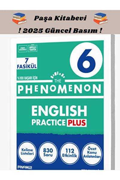 FENOMEN 6.SINIF THE PHENOMENON ENGLISH PRACTICE PLUS (7 FASIKÜL)