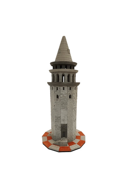 NEWBRENDHOME ألعاب تعليمية توضيحية، لعبة أطفال مصغرة من الطوب على شكل برج جال...