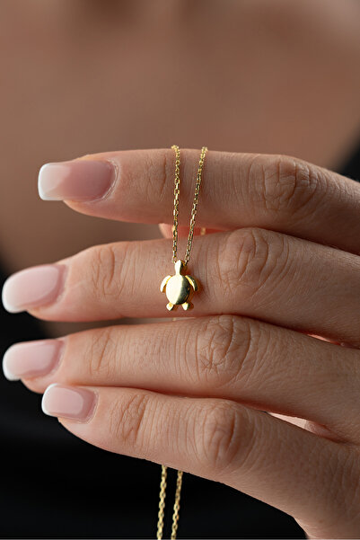 Silvano Jewelry 925 Ayar Gümüş Kaplumbağa Kolye