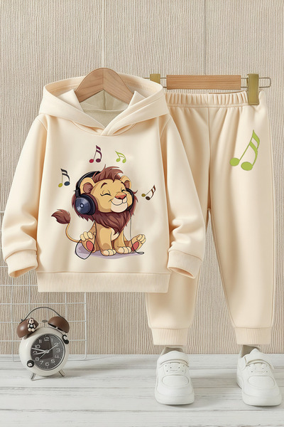 ADABEBEK Premium Lion Printed Bottom Top Baby Set 24306