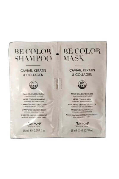 Be Hair Șampon și mască de testare pentru păr vopsit - After Colour Be Color 2x15ml - Be Hair