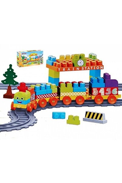 NEWBRENDHOME مجموعة قطار وطريق تعليمية مكونة من 89 قطعة، لعبة للأولاد والبنات