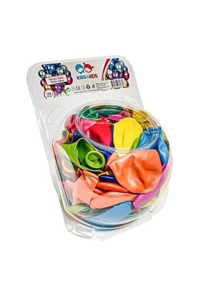 NEWBRENDHOME ألعاب تعليمية توضيحية STR-117 بالونات معدنية متعددة الألوان 100 ...