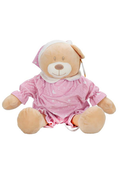 Gülce Design دمية دب قطيفة بملابس نوم للفتيات 30 سم، لعبة تعليمية للأولاد