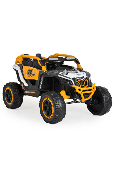 Moni Jeep Electric Copii Kansas White 3-8 ani ani, 4 Motoare, 2 Baterii, Telecomandă, Lumini LED,MP3