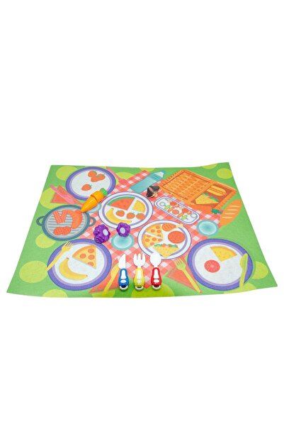 NEWBRENDHOME Öğretici Eğitici Oyuncaklar URT003-18 Yemek Dünyası Oyun Halısı ...