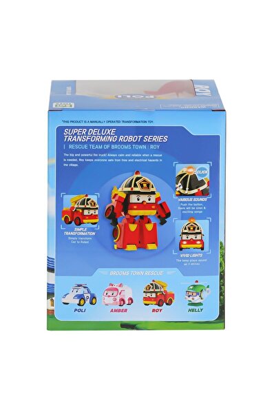 OMZ Kız Çocuk Oyuncak POLI MRT-686 Sesli ve Işıklı Robocar Poli Büyük Transforming R