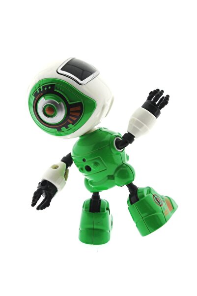 NEWBRENDHOME Öğretici Eğitici Oyuncaklar Dekoratif Sesli Işıklı Mini Sevimli Yeşil Robot Kız Erkek Çocuk Oyuncak