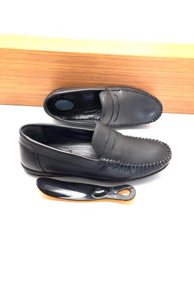 Derilax Baykara Large Size 45-46-47 Genuine Leather Orthopedic Soft Men's Shoes