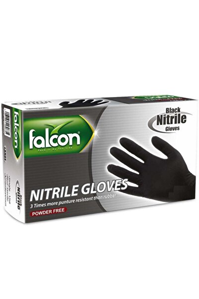 Generic Falcon Nitrile Gloves - Black Powder Free 100 pieces