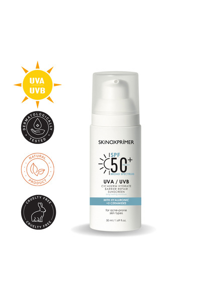 skinoxprimer Cicaderm Hydrate Sunscreen SPF 50