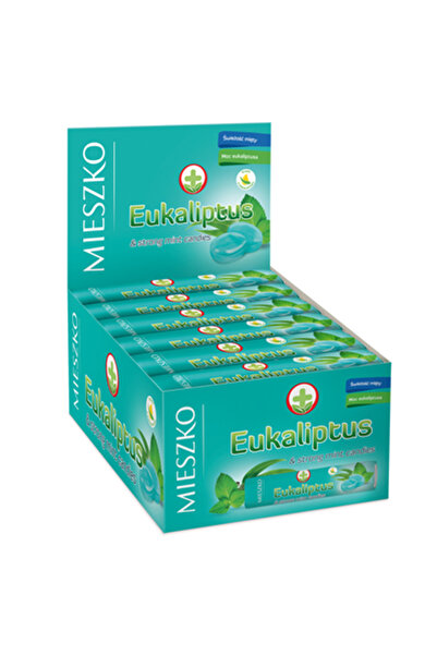 Mieszko Tub de acadele cu mentă și eucalipt, 24 x 32 g,