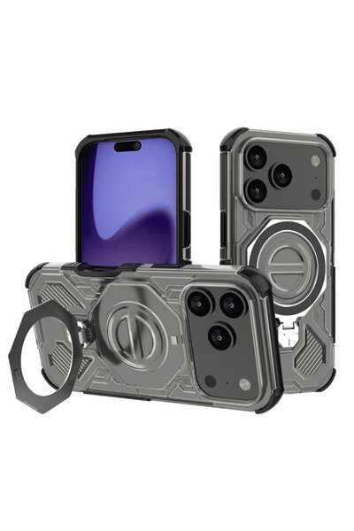 Techsuit iPhone 17 Pro Carbon Shield PRO, καπνιστό