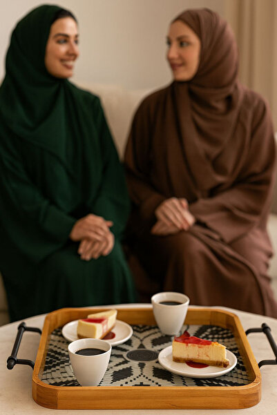 Generic Elegant wooden serving tray