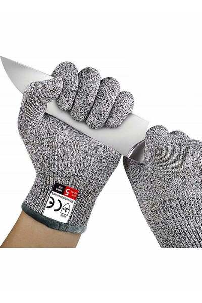 Generic Food Safe Cut Resistant Gloves for Cooking and Crafts Level 5 Protection 2 Pairs (M+L) Perfect for