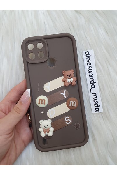 ZB Aksesuarda Moda حافظة سيليكون متوافقة مع REALME C21Y وC25Y