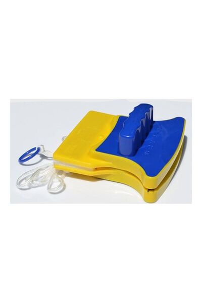 Generic Double Sided Magnetic Window Glass Cleaner Wiper Yellow/Blue