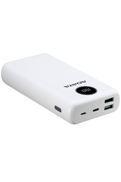Adata Power Bank Type-C, USB, 20000 mAh Adata, AP20000QCD-DGT-CWH, white