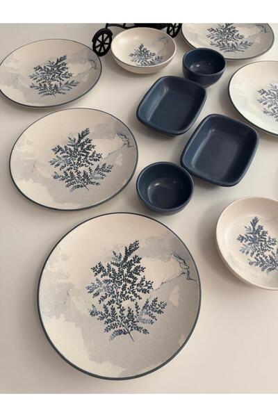 Keramika Takım Kahvaltı Blue Magıc 12 Parça 6 Kişilik