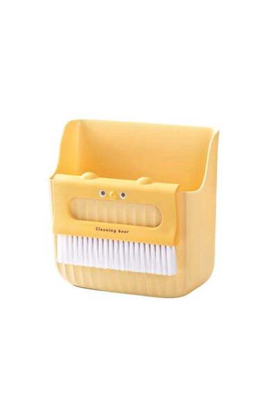 Generic HOMESTAR Vibrant Yellow Desktop Cleaning Set - Mini Broom & Dustpan Combo With Specialized Pet Hair