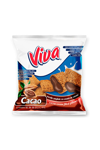 VİVA Cocoa cream filled pillows, 6 x 100g