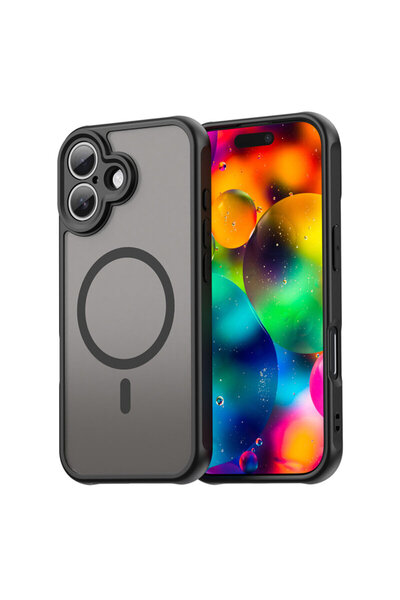 Techsuit Husa iPhone 17 HaloFrost II MagSafe, neagră