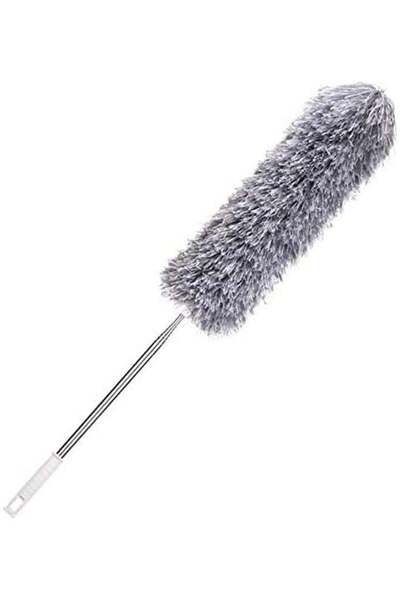 Generic AIWANTO Microfiber Duster with Extension Pole Grey/Silver/White