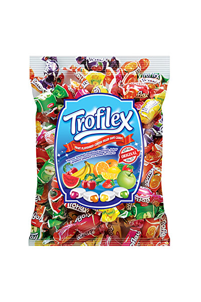 Nastroflex Bomboane gumate cu aromă de fructe, 800 g, TROFLEX Paradise