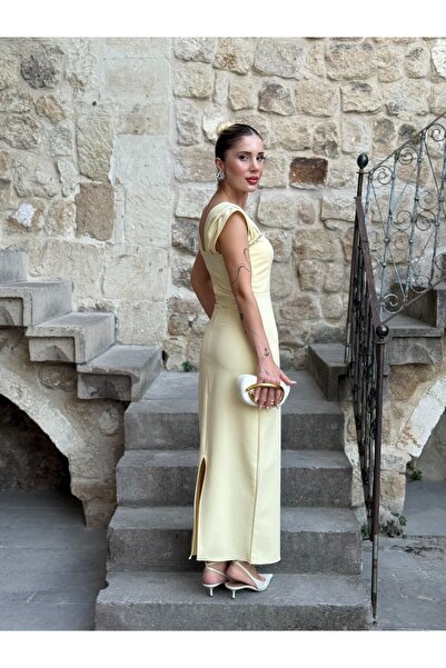 YK FASHION Taş Detaylı Free Abiye