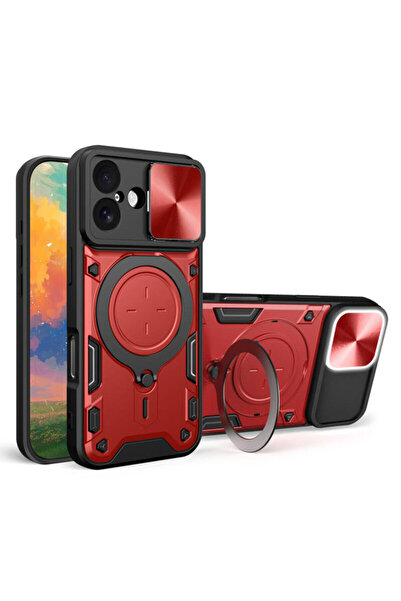 Techsuit Husa iPhone 17 CamGuard Pro, κόκκινο
