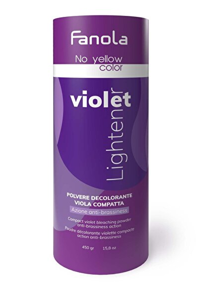 Fanola Pudra Decoloranta Violet cu Efect Hidratant si Restructurant - No Yellow Violet Lightener Compact Po