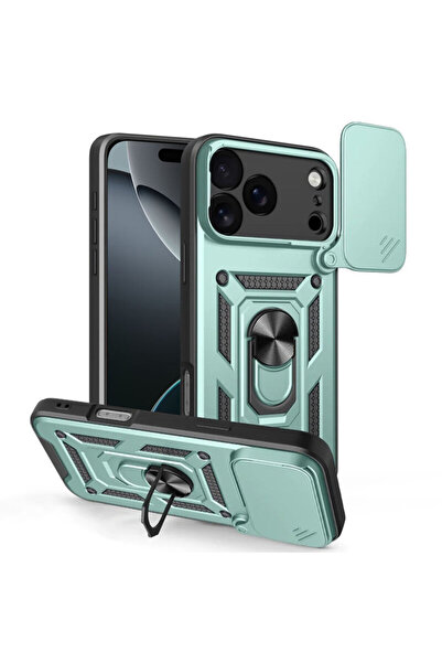Techsuit iPhone 17 Pro Max Camera Protection Case CamShield Series, Green