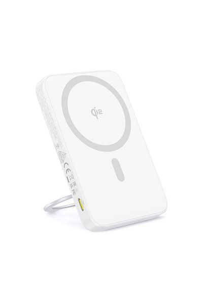 Baseus Power Bank Type-C Qi2 20W Baseus, 5000mAh, White