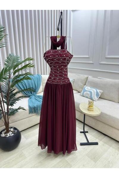 Generic Georgette Chiffon Dress with Hand Embroidery