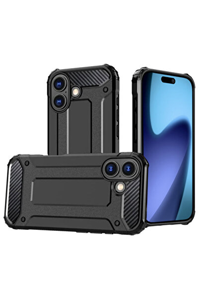 Techsuit iPhone 17 Hybrid Armor Case, Black
