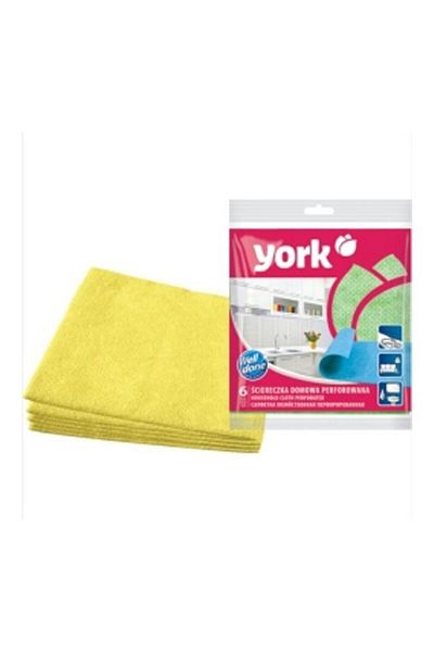Generic YORK 6-Piece Household Cleaning Cloth Yellow 1.9x2.4x0.4cm