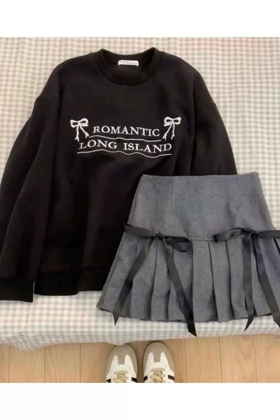 1blood Romantic Long Island Oversize Unisex Sweatshirt (3 Threads)