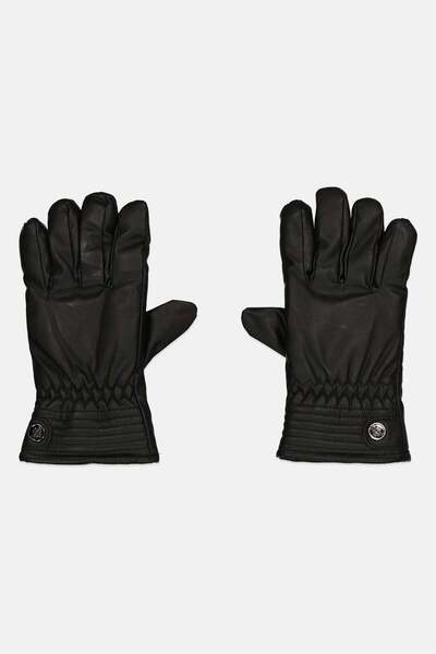 Generic Royal Deluxe Men 1 Pair Plain Gloves, Black