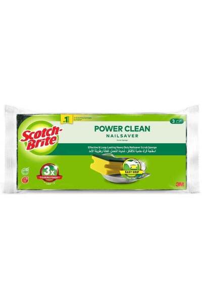 Generic Scotch Brite 3-Pieces Classic Heavy Duty Scrub Sponge