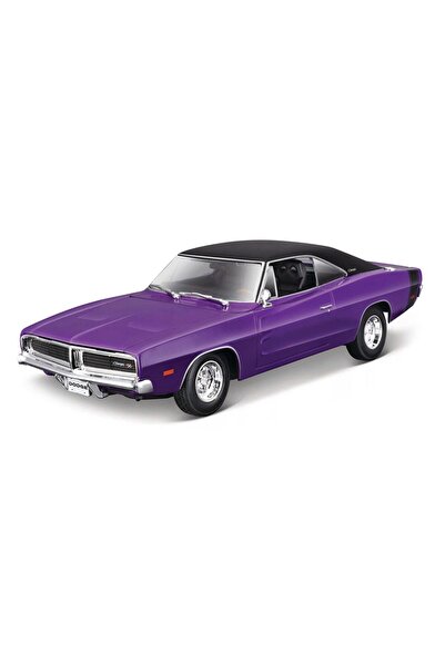 Maisto 1969 Dodge Charger R/T Mor 1/18 Model Araba
