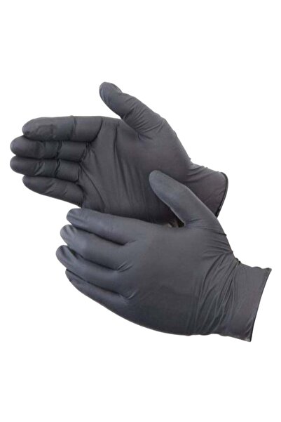 Generic Liberty Glove & Safety Pack Of 100 Nitrile Disposable Gloves Black M