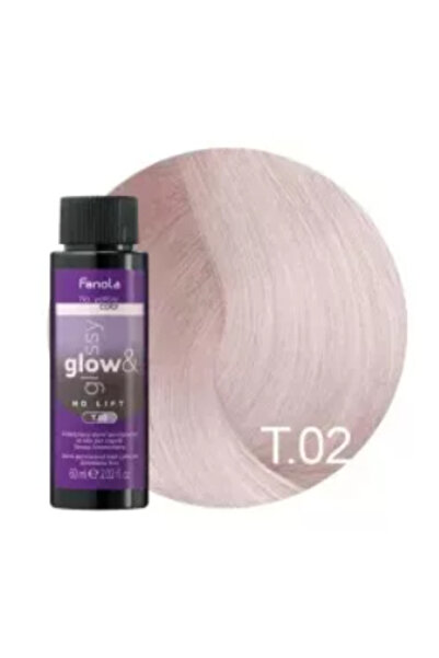 Fanola Toner de Par T.02 Demi-permanent – ​​Fără Galben Strălucire și Violet Lucios 60ml –
