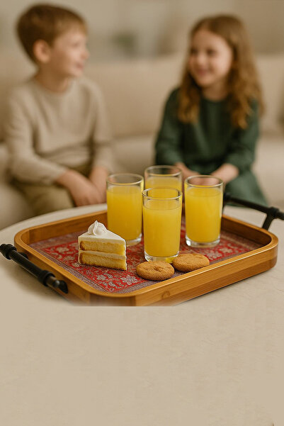 Generic Elegant wooden serving tray